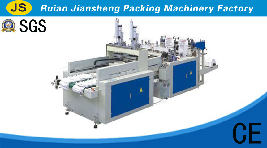 Machine automatique de fabrication de sac à grande vitesse de série DFHQ-350×2/450×2